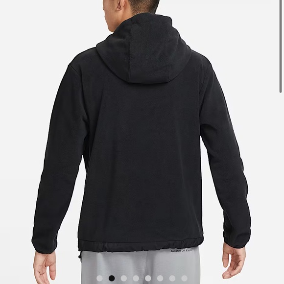 Nike Club Fleece Winterized Pullover Hoodie Mens M Black Lightweight - Picture 3 of 16